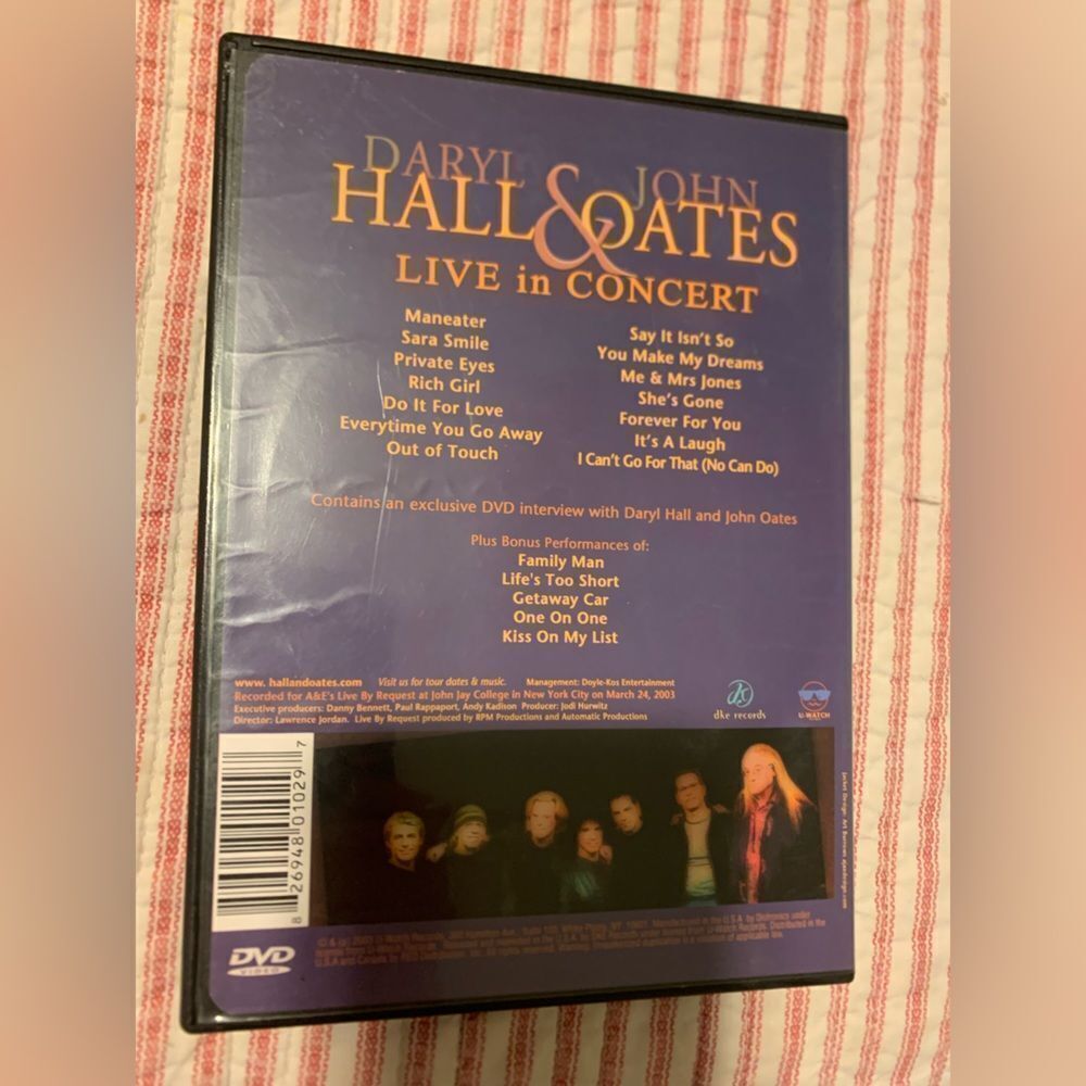 Hall & Oates Live in Concert DVD - Picture 2 of 2